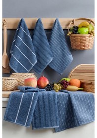 Resim Elart Sophia Mutfak Havlusu 6 Adet 45x30 Cm Mavi Mavi 