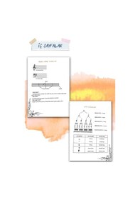 Resim Eğiten Müzik Defteri Renkli Eğitim Kitabı 1. Ve 4. Sınıflar İçin Müzik Etkinlik Defteri 32 Sayfa 