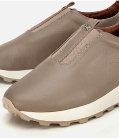 Resim Hotiç Kadın Deri Vizon Lastik Detaylı Spor Ayakkabı 01ayh313570a450 01ayh313570a450 Vizon 