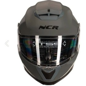 Resim Ncr Stars Çene Açılır Motosiklet Kaskı Nardo Gri 