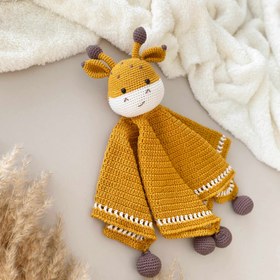 Resim Amigurumi Sevimli Zürafa Oyuncağım - Uyku Arkadaşı 
