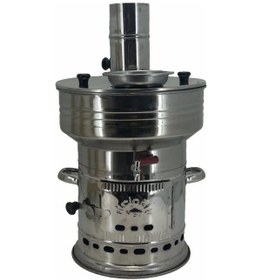 Resim Paslanmaz 304 Çelik 7 L Demlikli Semaver 