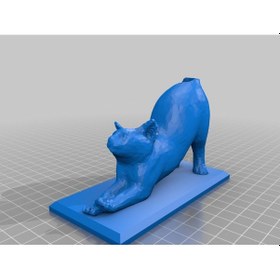 Resim Opencart Brushtail Cat Heykeli Sadece Plastik Aparattır 