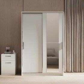 Resim adore mobilya Sürgü Kapılı Aynalı Gardırop - Beyaz 