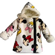 Resim happykds123 Çocuk Mont 3 Iplik Kumaş,kuzu Peluş,soğuklar Için Birebir,hafif Metaryel,mickey Mause Desen 