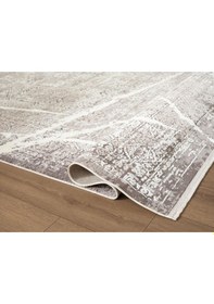 Resim Art At001a Gri Halı Modern Desen Triko Akrilik Viskon Boyama Yüksek Sıklık Ipek Serisi-755 Gri 