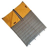 Resim Naturecamp Elika 200 -5 Derece Birleşebilir Çift Kişilik Gri Uyku Tulumu 