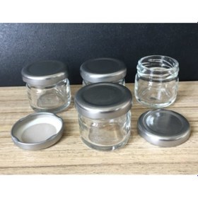 Resim 29 Cc Cam Kavanoz - 50 Adet - Gümüş Kapak. Mutfak. 