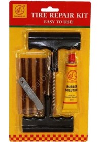 Resim Dubleks Tubeless Lastik Tamir Fitil Seti 9 Parça 