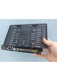 Resim Cappuccino 3d Kabrtmalı Pleksi Motor Plakalığı 