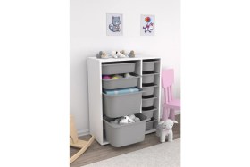 Resim Pratico Çok Amaçlı Oyuncak Dolabı Gri 2D2K6U 