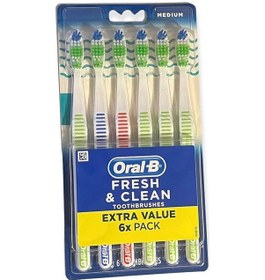 Resim Oral-b Fresh And Clean Diş Fırçası Asorti Orta 6'lı 