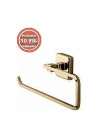 Resim Çelik Banyo Paslanmaz Pirinç Kumru Açık Kağıt Havluluk Altın Gold 