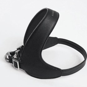 Resim Dual Harness Black - Deri Göğüs Tasması - L 