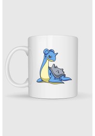 Resim Lapras Baskılı Kupa Bardak Beyaz 