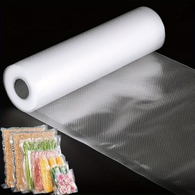 Resim 1 Rulo Vakumlu Poşetler Gıda İçin, Vakumlu Mühür Poşetleri 500cm/196.85inch, Vakum Paketleme Gıda Taze Uzun Süre Saklama İçin Depolama Poşeti, Ev Mutfak Malzemeleri 