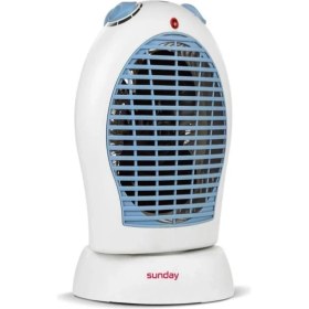 Resim Sunday Fanlı Isıtıcı Oval Kutu Fan Mavi 