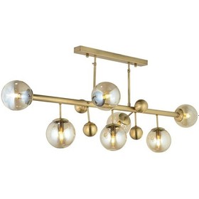 Resim Lampaluce Spaziale Modern Avize 7'Li Sarı 