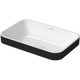 Resim Duravit - Happy D.2 Plus 60 Cm Lavabo İç Beyaz Dış Siyah - 2359606100- Siyah-beyaz 