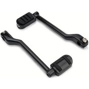 Resim Fastbuy Boatshop1 Siyah Harley Softail Fl Touring Road Street Glide Flhr 3 Tekerlekli Motosiklet İçin Dayanıklı Heel Toe Vite 