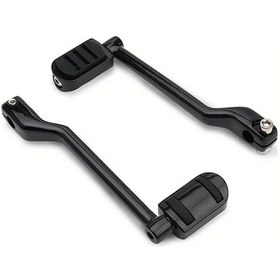 Resim Fastbuy Boatshop1 Siyah Harley Softail Fl Touring Road Street Glide Flhr 3 Tekerlekli Motosiklet İçin Dayanıklı Heel Toe Vite 