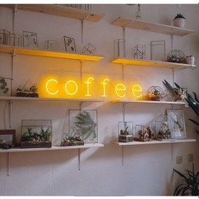 Resim Coffee Neon Işıklı Şeffaf Pleksi 