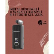 Resim Su Geçirmez Fineblue F580 Kulaklık – Dijital Ekranlı, Klipsli, Geri Çekilebilir Kablo ve Gürültü Engelleme Özellikli 