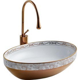 Resim E-8304 Tezgah Üstü Porselen Lavabo E-8304 