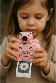 Resim Kameralı Fotoğraf Yazıcısı Pembe Renk 