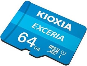 Resim KIOXIA EXCERIA 64GB microSDXC Kart – UHS-I, R100MB/s okuma - 5'li paket 