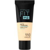 Resim Maybelline Fit Me Matte Poreless - Mat Fondöten No: 110 Porcelain 30ml 