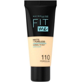 Resim Maybelline Fit Me Matte Poreless - Mat Fondöten No: 110 Porcelain 30ml 
