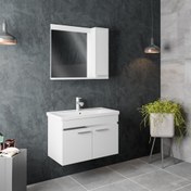 Resim Lidya Banyo Dolabı Takımı 80 cm 