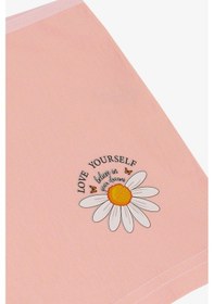 Resim Breeze Kız Çocuk Boxer Papatya Baskılı 5-11 Yaş, Pembe-pembe Pembe 