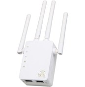 Resim Yunboo 1200mbps Çift Bant Wifi Genişletici, 4 Antenli Duvar Tipi, 2 Ethernet Port, 2.4g/5g, Wps Desteği, Avrupa Standartı 220v 