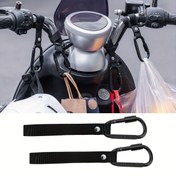 Resim 2 adet Çok Fonksiyonlu Motosiklet Kayışı, saç tokası ile, Bisiklet Direksiyon Kançaları, Emniyet Kilidi ile Bisiklet Askıları, Çantalar ve Kasklar Asmak İçin, Bisikletler, Motosikletler, Bagajlar ve Scooter Kançaları için Uygun. 
