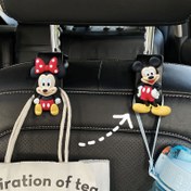 Resim 2 Adet Disney Mickey Araç Başlığı Askısı. Bu sevimli araç askıları, cüzdanlar, çantalar ve günlük araç malzemelerini asmak için pratiktir. Okula Dönüş Sezonu, Cadılar Bayramı ve Noel için vazgeçilmez hediyeler 