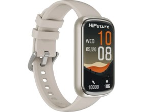 Resim HiFuture EVO2 Bluetooth 5.2 1.47” Ekran 1 ATM Su Geçirmez iOS&Android Uyumlu 24+ Spor Modu Nabız Spor Kan Oksijen Takibi Akıllı Bileklik Açık Krem 