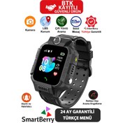 Resim Smartberry Z2 Lbs Konumlu Akıllı Çocuk Takip Saati Sim Kartlı Arama, Kameralı, Gizli Dinleme Özellikli -siyah 