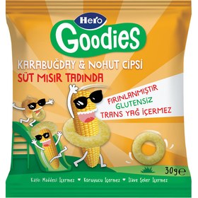 Resim HERO Goodies Süt Mısır Tadında Karabuğday ve Nohut Cipsi 