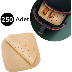Resim 250 Adet Air Fryer Pişirme Kağıdı Tek Kullanımlık Hava Fritöz Yağ Geçirmez Yapışmaz Gıda 