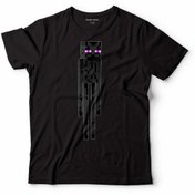 Resim Kendim Seçtim Minecraft Tişört Enderman Black Ender Man Siyah Baskılı Çocuk T-shirt 