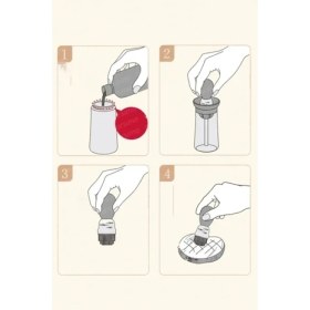 Resim Mbb E-Ticaret Hazneli Silikon Yağ Sos ve Yumurta Fırçası Yağ Fırçası Yağlık Silikon Fırçalı Yağdanlık ROYALEKS-İND687 