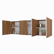 Resim Kenzlife hazır mutfak silvanus cvz 060*180*22 mutfak banyo dolabı kapaklı raflı 