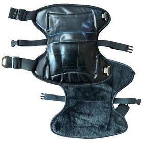 Resim Motosiklet Diz Pedleri Standart Gri - Siyah 