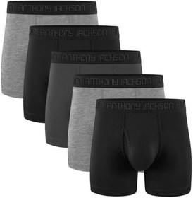 Resim Anthony Jackson Likralı 5'li Kutu Premium Uzun Paçalı Erkek Boxer ShadowLine 