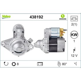 Resim Valeo 438192 Mars Motoru 12v 8 Dis 1.0 Kw Peugeot 107 1.0 / Toyota Aygo 1.0 05-13 5802ey (WK748879) 