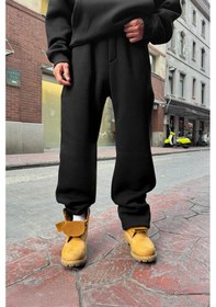 Resim Basic Ayarlanabilir Paça Eşofman Altı Siyah Siyah 