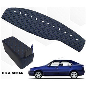 Resim Renault 19 Europa Göğüs Halısı + Kolçak Capitone Mavi Suni Deri (541038555) 