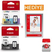 Resim Lider Canon Pg-46 Cl-56 Orjinal Kartuş+ 50 Adet Fotoğraf Kağıdı Hediye 